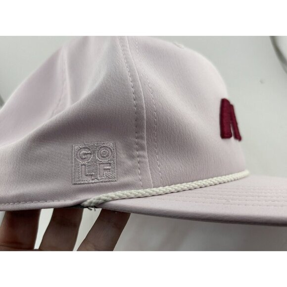 NEW - Adidas Women's Golf 5 Panel Rope Hat Red & White - Picture 6 of 10